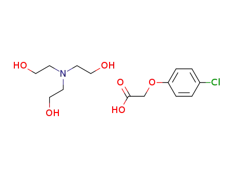 Molecular Structure of 67026-08-8 (2-(bis(2-hydroxyethyl)amino)ethanol; 2-(4-chlorophenoxy)acetic acid)