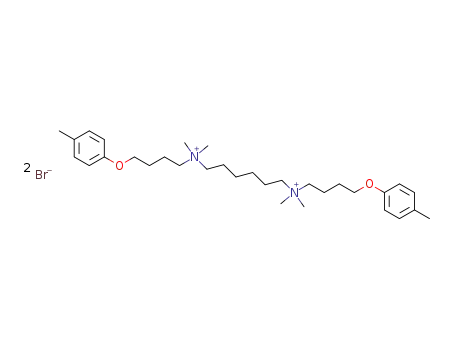 Molecular Structure of 87723-13-5 (1,6-Hexanediaminium,
N,N,N',N'-tetramethyl-N,N'-bis[4-(4-methylphenoxy)butyl]-, dibromide)