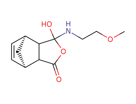 (1R,7S)-5-Hydroxy-5-(2-methoxy-ethylamino)-4-oxa-tricyclo[5.2.1.02,6]dec-8-en-3-one