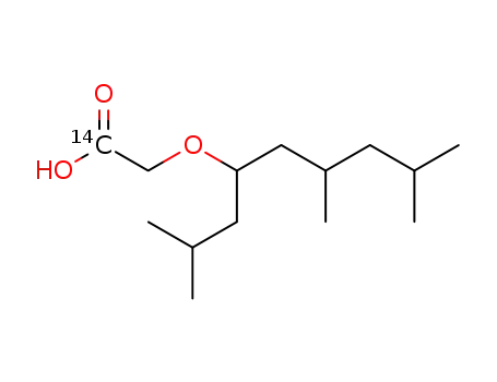 (1-isobutyl-3,5-dimethyl-hexyloxy)-[1-14C]acetic acid