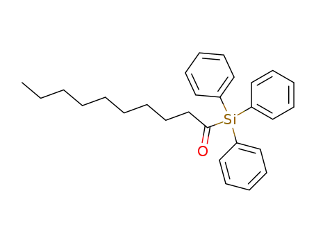 Molecular Structure of 143006-23-9 (Silane, (1-oxodecyl)triphenyl-)