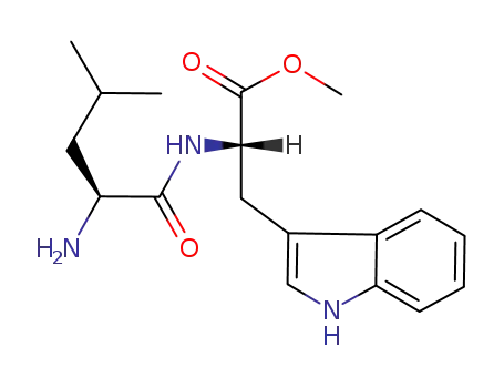 Molecular Structure of 47357-20-0 (L-Tryptophan, L-leucyl-, methyl ester)