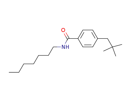 Molecular Structure of 96224-28-1 (Benzamide, 4-(2,2-dimethylpropyl)-N-heptyl-)