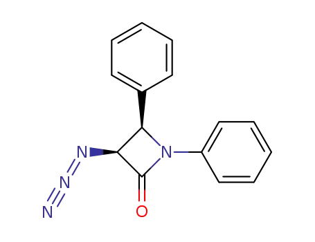 Molecular Structure of 16311-94-7 (2-Azetidinone, 3-azido-1,4-diphenyl-, cis-)