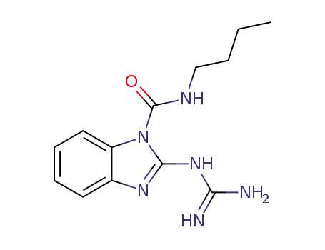 1H-Benzimidazole-1-carboxamide,
2-[(aminoiminomethyl)amino]-N-butyl-
