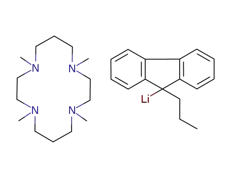 9-(n-propyl)fluorenyllithium hexamethyltetraazacyclotetradecane complex