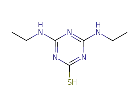 Molecular Structure of 1011-91-2 (4,6-bis(ethylamino)-1,3,5-triazine-2(5H)-thione)