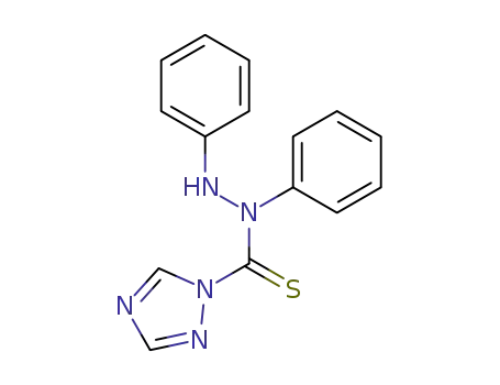 Molecular Structure of 90396-11-5 (1H-1,2,4-Triazole-1-carbothioic acid, 1,2-diphenylhydrazide)