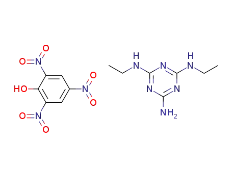 2-Amino-4,6-bis-ethylamino-1,3,5-triazinpikrat