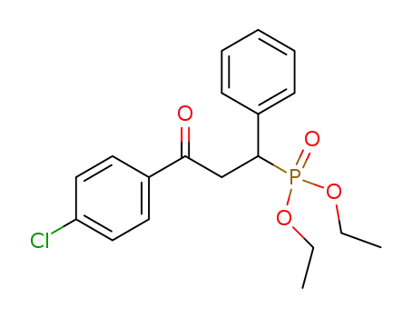 diethyl 3-(4-chlorophenyl)-3-oxo-1-phenylpropylphosphonate