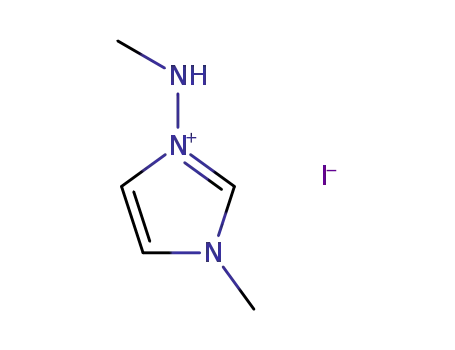 3-methyl-1-methylamino-3H-imidazol-1-ium iodide