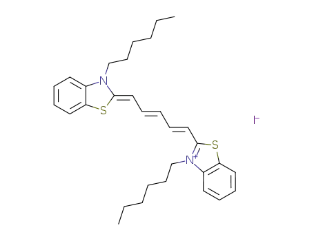 2-<5-(3-hexyl-2-benzothiazolylidene)-1,3-pentadienyl>-3-nonylbenzothiazolium iodide