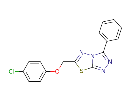 6-((4-chlorophenoxy)methyl)-3-phenyl[1,2,4]triazolo[3,4-b][1,3,4]thiadiazole