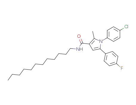 1-(4-Chloro-phenyl)-5-(4-fluoro-phenyl)-2-methyl-1H-pyrrole-3-carboxylic acid dodecylamide