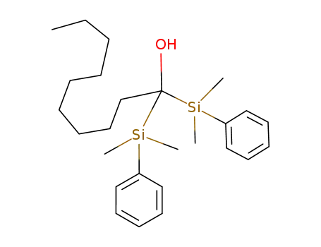 Molecular Structure of 155397-14-1 (1-Decanol, 1,1-bis(dimethylphenylsilyl)-)