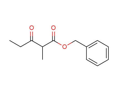 Molecular Structure of 162662-03-5 (Pentanoic acid, 2-methyl-3-oxo-, phenylmethyl ester)