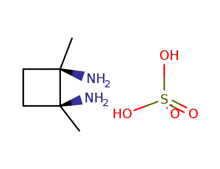cis-1,2-diamino-1,2-dimethylcyclobutane dihydrosulphate
