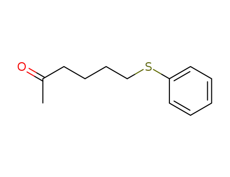 Molecular Structure of 172419-22-6 (2-Hexanone, 6-(phenylthio)-)