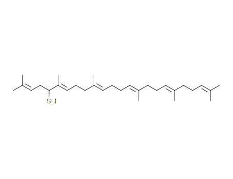 (6E,10E,14E,18E)-2,6,10,15,19,23-Hexamethyl-tetracosa-2,6,10,14,18,22-hexaene-5-thiol