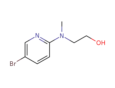 Molecular Structure of 149806-47-3 (2-[(5-Bromopyridin-2-yl)methylamino]ethanol)