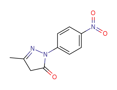 Molecular Structure of 6402-09-1 (1-(4-NITROPHENYL)-3-METHYL-5-PYRAZOLONE)