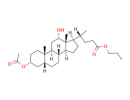 (R)-4-((3R,5R,8R,9S,10S,12S,13R,14S,17R)-3-Acetoxy-12-hydroxy-10,13-dimethyl-hexadecahydro-cyclopenta[a]phenanthren-17-yl)-pentanoic acid propyl ester