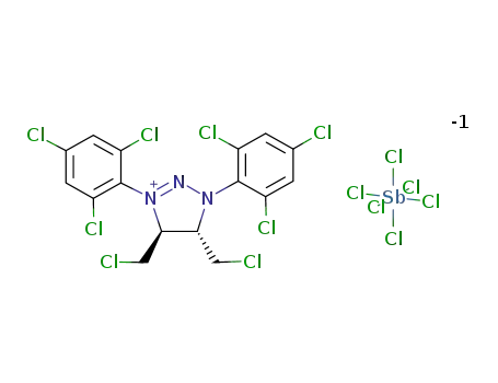 (E)-4,5-bis(chloromethyl)-1,3-bis(2,4,6-trichlorophenyl)-1,2,3-triazolium hexachloroantimonate