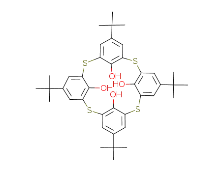 2,8,14,20-Tetrathiapentacyclo[19.3.1.13,7.19,13.115,19]octacosa-1(25),3,5,7(28),9,11,13(27),15,17,19(26),21,23-dodecaene-25,26,27,28-tetrol, 5,11,17,23-tetrakis(1,1-diMethylethyl)-