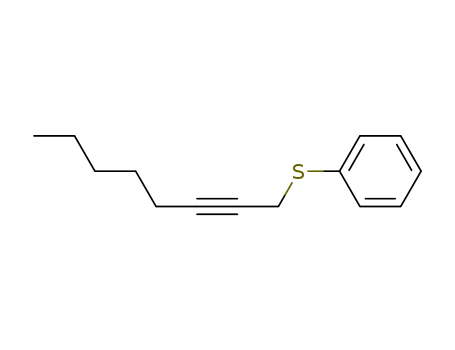 Benzene, (2-octynylthio)-