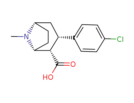 3β-(4'-chlorophenyl)tropane-2β-carboxylic acid