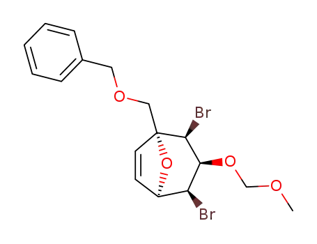 (1RS,2SR,3SR,4SR,5RS)-1-[(benzyloxy)methyl]-2-endo,4-endo-dibromo-3-(methoxymethoxy)-8-oxabicyclo[3.2.1]oct-6-ene
