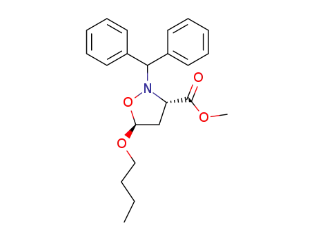 methyl [5-(n-butyloxy)-2-diphenylmethylisoxazolidin-3-yl]carboxylate