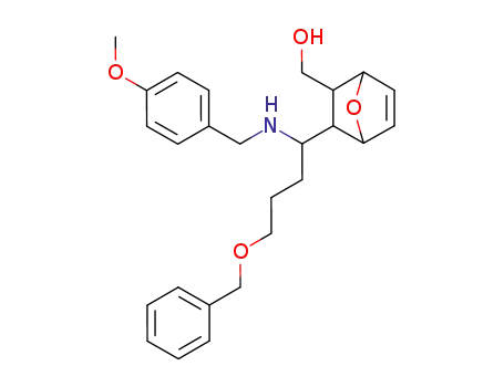 {3-[4-Benzyloxy-1-(4-methoxy-benzylamino)-butyl]-7-oxa-bicyclo[2.2.1]hept-5-en-2-yl}-methanol