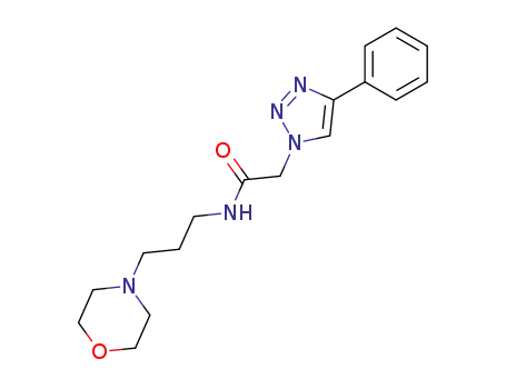 N-(3-morpholin-4-yl-propyl)-2-(4-phenyl-[1,2,3]triazol-1-yl)-acetamide