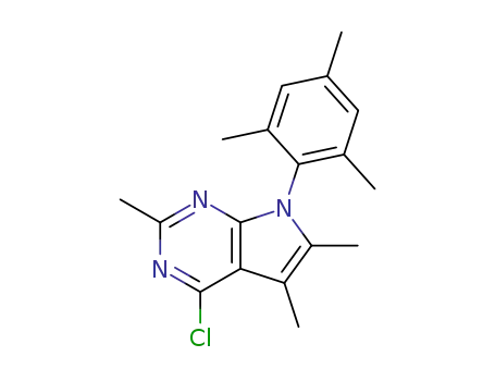 4-chloro-2,5,6-trimethyl-7-(2,4,6-trimethylphenyl)-7H-pyrrolo[2,3-d]pyrimidine