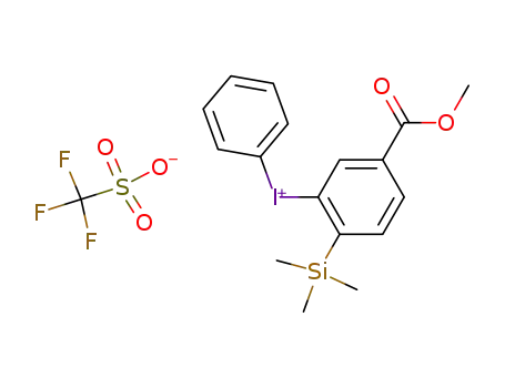 (5-(methoxycarbonyl)-2-(trimethylsilyl)phenyl)(phenyl)iodonium trifluoromethanesulfonate