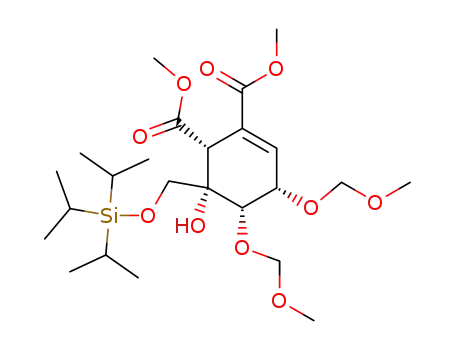 (1R,4S,5S,6S)-6-Hydroxy-4,5-bis-methoxymethoxy-6-triisopropylsilanyloxymethyl-cyclohex-2-ene-1,2-dicarboxylic acid dimethyl ester