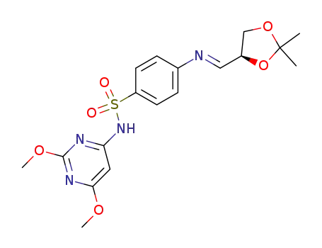 N-(2,6-dimethoxypyrimidin-4-yl)-4-({[(4S)-2,2-dimethyl-1,3-dioxolan-4-yl]methylene}amino)benzenesulfonamide