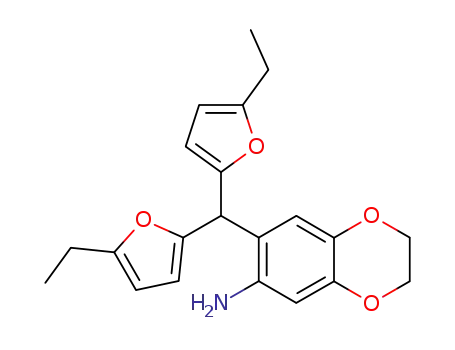 7-[bis-(5-ethyl-furan-2-yl)-methyl]-2,3-dihydro-benzo[1,4]dioxin-6-ylamine