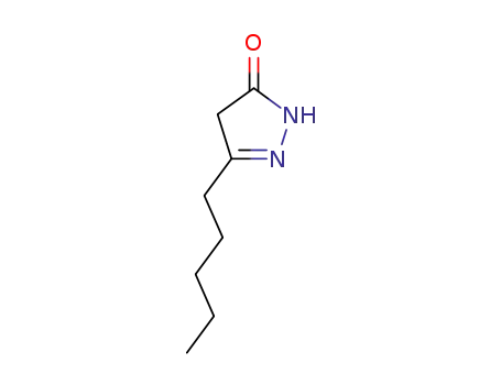 Molecular Structure of 35087-30-0 (3H-Pyrazol-3-one,  2,4-dihydro-5-pentyl-)