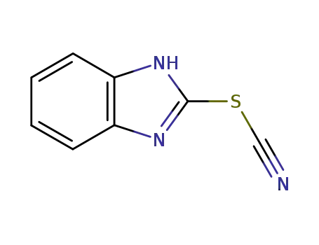 Molecular Structure of 5285-94-9 (Thiocyanic acid, 1H-benzimidazol-2-yl ester (9CI))