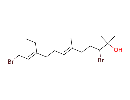 3,12-dibromo-10-ethyl-2,6-dimethyl-dodeca-6,10-dien-2-ol