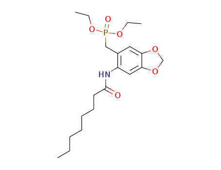 (6-octanoylamino-benzo[1,3]dioxol-5-ylmethyl)-phosphonic acid diethyl ester