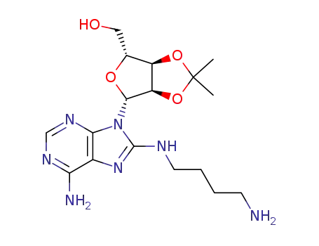 8-amino[1''-(4''-aminobutyl)]-2',3'-O-isopropylidene adenosine