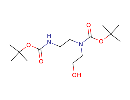 Carbamic acid,
[2-[[(1,1-dimethylethoxy)carbonyl]amino]ethyl](2-hydroxyethyl)-,
1,1-dimethylethyl ester