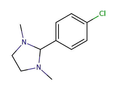 Molecular Structure of 23281-56-3 (1,3-Dimethyl-2-(4-chlorophenyl)imidazolidine)