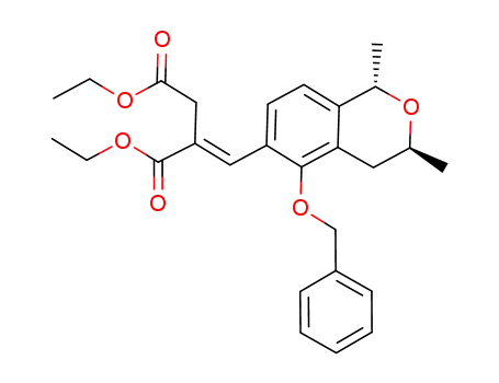 2-[1-((1S,3S)-5-Benzyloxy-1,3-dimethyl-isochroman-6-yl)-meth-(E)-ylidene]-succinic acid diethyl ester