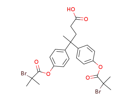 4,4-bis-[4-(2-bromo-2-methyl-propionyloxy)-phenyl]-pentanoic acid