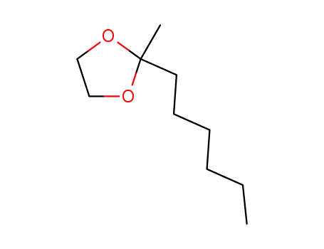 Molecular Structure of 937-94-0 (2-hexyl-2-methyl-1,3-dioxolane)