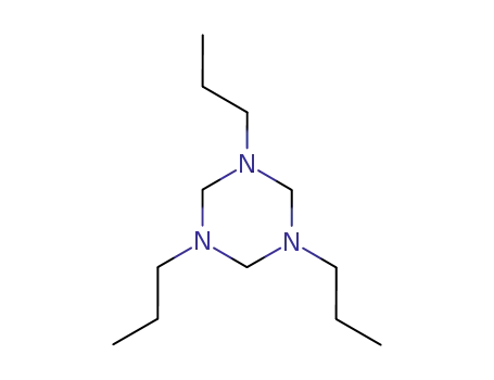 Molecular Structure of 13036-81-2 (1,3,5-TRI-N-PROPYL HEXAHYDRO-S-TRIAZINE)